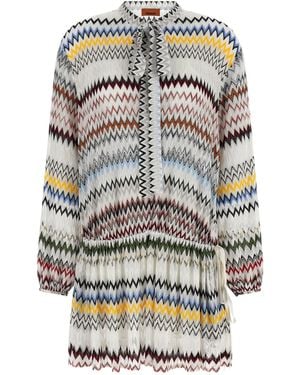 Missoni Micro Chevron Dress - Grey