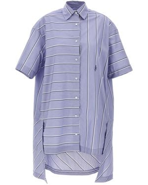 JW Anderson J. W.Anderson Dress 'Short Sleeve Step Hem Shirt Dress' - Blue