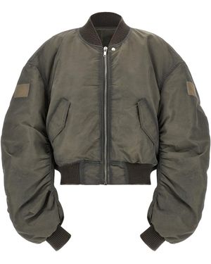 Rick Owens 'secchia Flight' Bomber Jacket - Grey