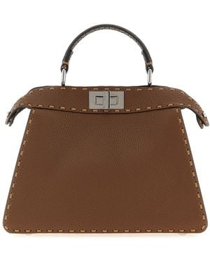 Fendi 'peekaboo Iseeu Small' Handbag - Brown