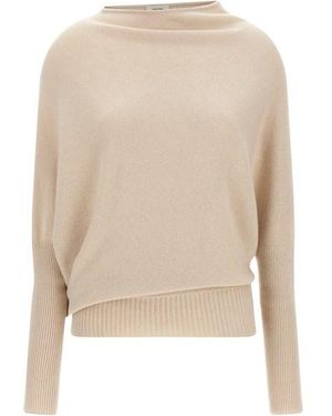 Agnona Maglia Asimmetrica - Neutro