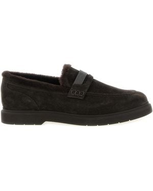 Brunello Cucinelli 'penny Loafer' Loafers - Black
