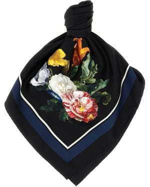 Maison Margiela 'four Stitches' Scarf - Blue