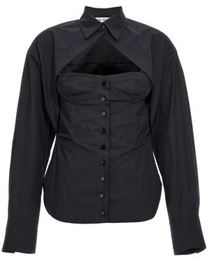 The Attico Camicia 'Bustier' - Nero