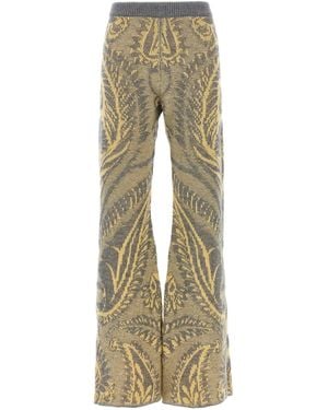 Etro Wide Trousers - Natural