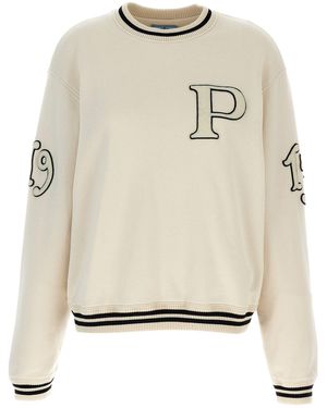 Prada Patches Sweatshirt - Natural