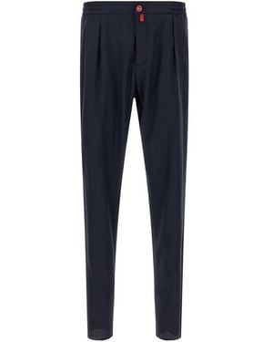 Kiton Pantalone 'Pull-On' - Blu