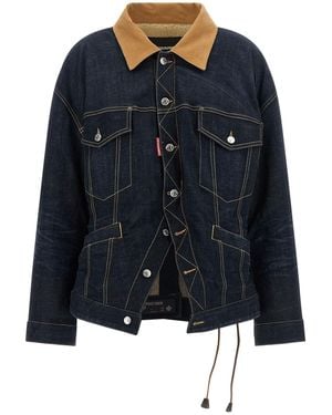 DSquared² 'wrap Over' Jacket - Blue