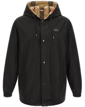 Burberry Wendejacke Mit Kapuze 'Elmhurst' - Schwarz