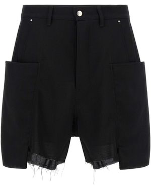 Rick Owens 'stefan Cargo' Bermuda Shorts - Black
