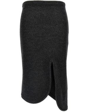 Victoria Beckham Padded Skirt With Tube Detail - Black