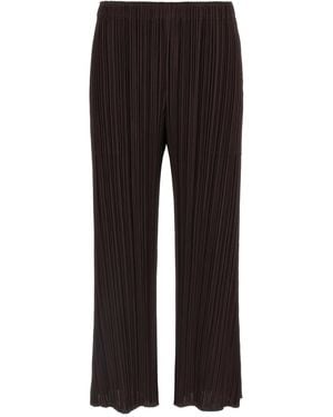 Pleats Please Issey Miyake 'monthly Colors: July' Trousers - Black