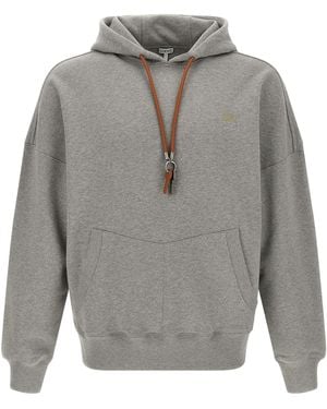 Loewe 'anagram' Keyring Hoodie - Grey