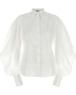Brunello Cucinelli Organza Shirt - White