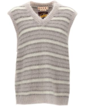 Marni 'fuzzy Wuzzy' Vest - Grey