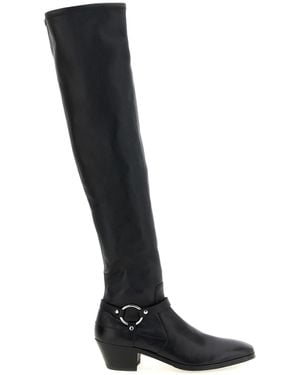 Tom Ford Overknee-Stiefel Mit Ring-Detail - Schwarz
