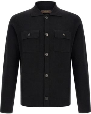 Zanone Saharan Cardigan - Black