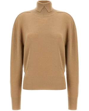 Burberry Turtle-Neck Jumper - Brown