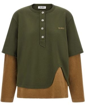 The Attico Trompe L'oeil Sweatshirt - Green