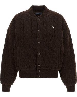 Polo Ralph Lauren Braided Bomber Jacket - Black