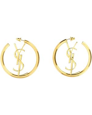 Saint Laurent 'cassandre' Hoop Earrings - Multicolour