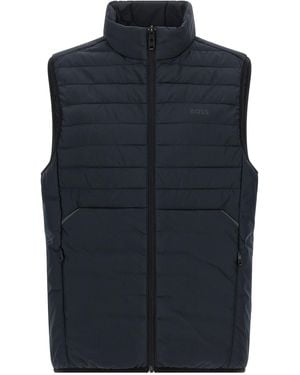 BOSS Padded Vest - Blue