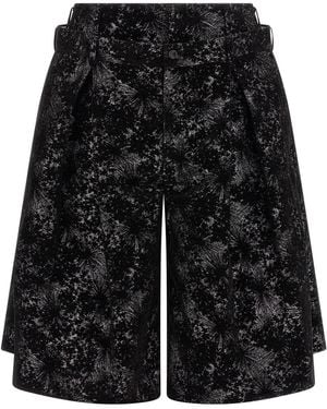 Comme des Garçons Double Waistband Bermuda Shorts - Black
