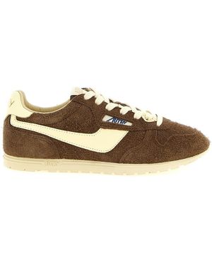 Autry Lace Up Trainers - Brown