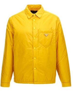 Prada Giacca camicia Re-Nylon - Giallo
