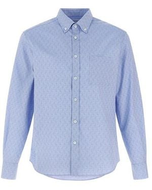 Ferragamo Camicia 'Gancini' - Blu