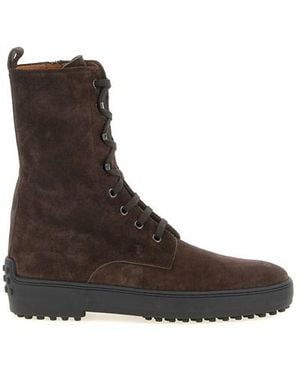 Tod's Stivaletto 'Winter Gommino' - Marrone