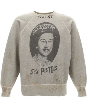 SAINT Mxxxxxx 'queen' Sweatshirt - Grey