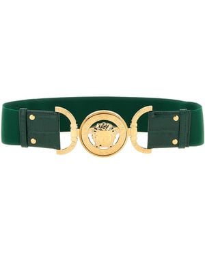 Versace 'medusa '95' Elastic Belt - Green