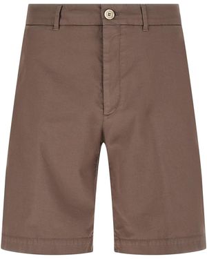 Brunello Cucinelli American Pima Cotton Bermuda Shorts - Brown