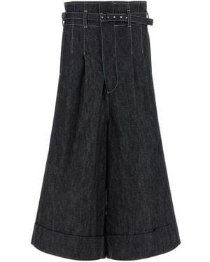 Junya Watanabe Jeans Vita Alta - Nero