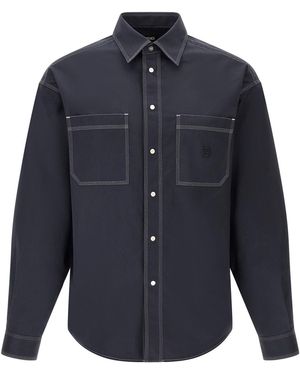 Fendi 'ff Selleria' Logo Shirt - Blue
