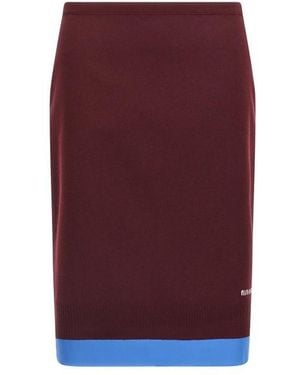 Miu Miu Double Layer Skirt - Purple