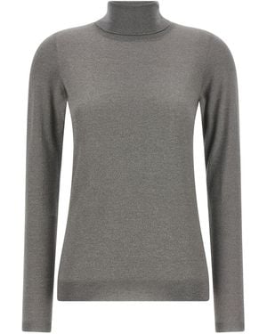 Brunello Cucinelli Rollkragenpullover "Sparkling" - Grau