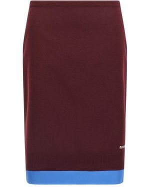 Miu Miu Double Layer Skirt - Purple