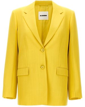 Jil Sander Single-breasted Blazer - Yellow