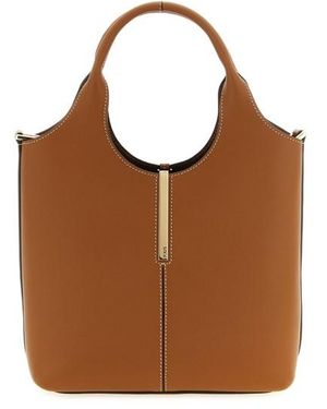 Tod's Shopping Placca Metallica Mini - Marrone