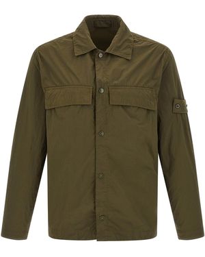 Stone Island 'badge Ghost' Overshirt - Green