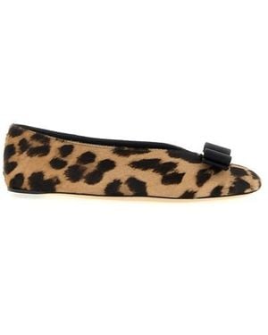 Ferragamo 'vanna' Ballet Flats - Multicolor