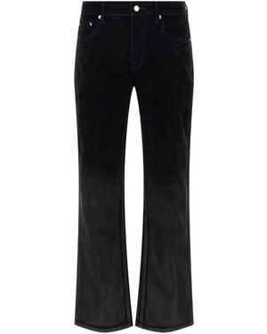 Purple 'p004 Flare Flock Dipped' Jeans - Black