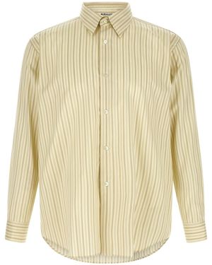 AURALEE Cotton And Silk Shirt - White