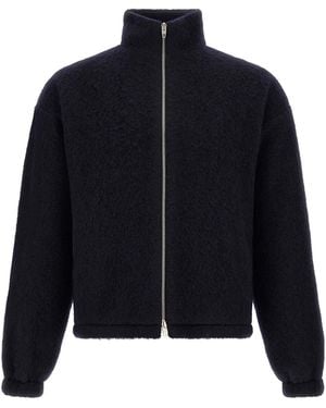 Jil Sander Zipped Sweatshirt - Blue
