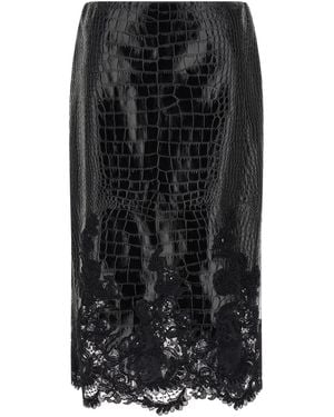 Ermanno Scervino Lace Skirt - Black