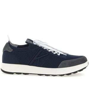 Kiton Sneaker Logo - Blu