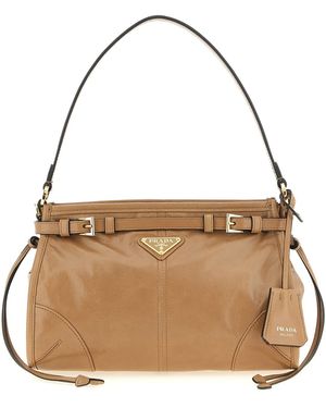 Prada Borsa A Mano Bonnie' Piccola - Metallizzato