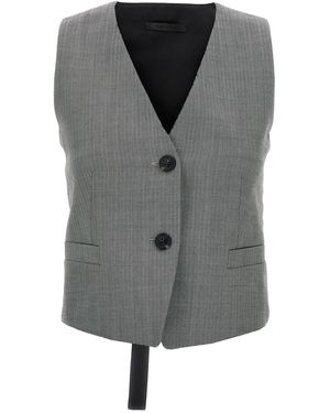 Helmut Lang Chevron Vest - Grey